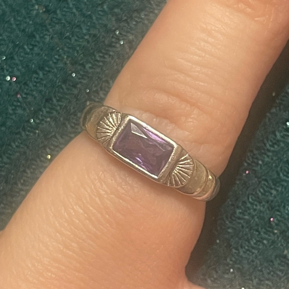 Little rooms diver ring purple size 5